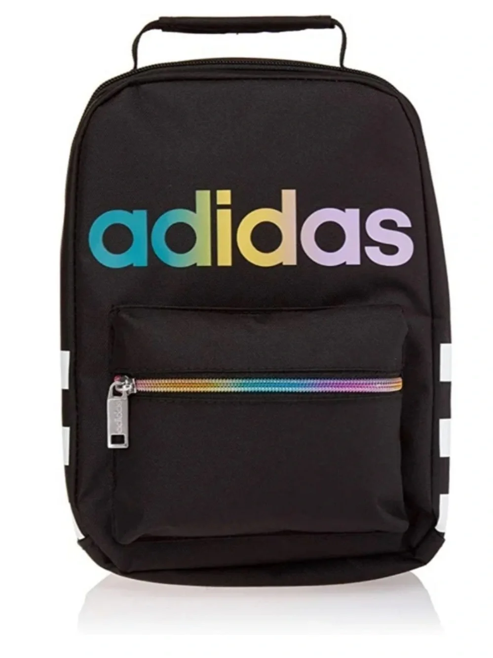 adidas Unisex Santiago Lunch Bag Cooler black and rainbow - Picture 2 of 16